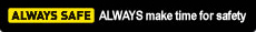 Always Safe Logo - Always make time for safety