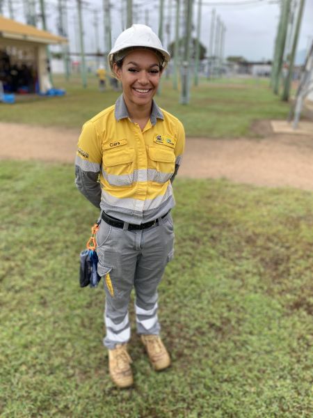 Ergon Energy apprentice linesperson