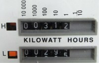 Dual rate register display showing numbers and the units on how to read