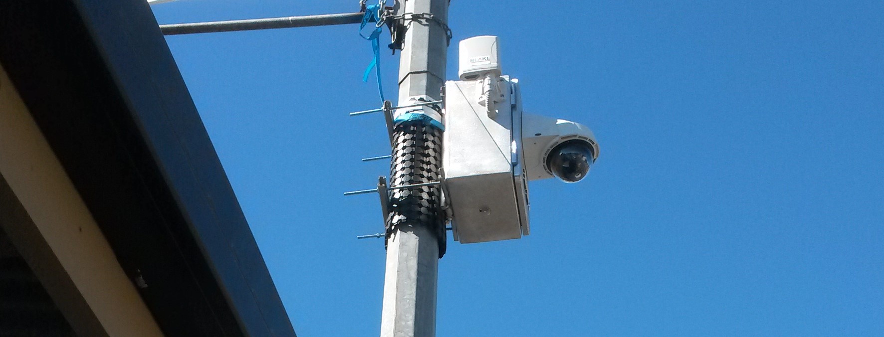 CCTV on pole