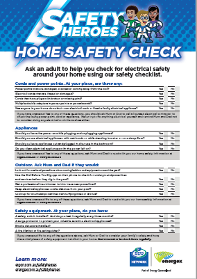 Safety Heroes home safety check