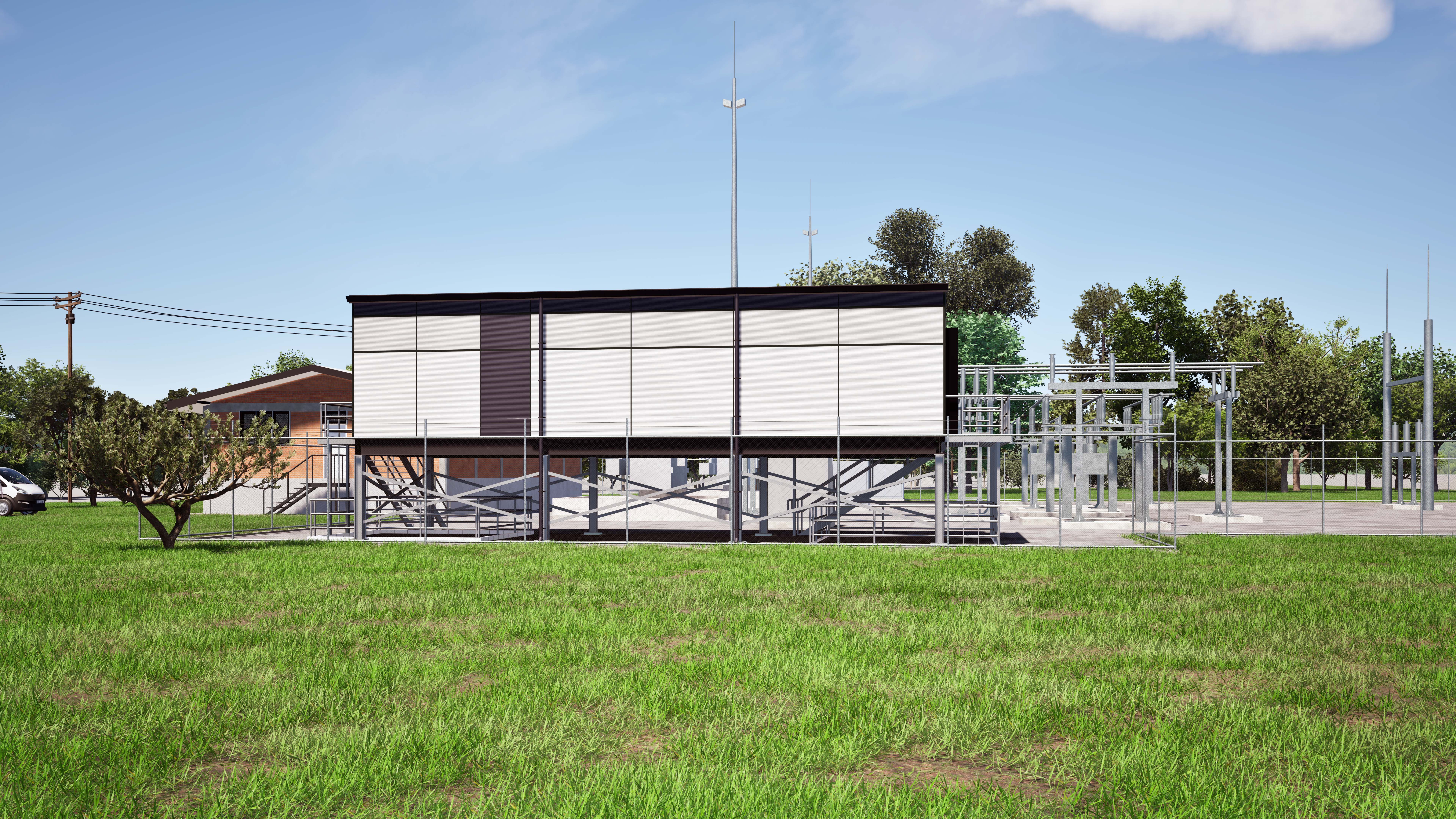 Cranbrook substation artist impression back view