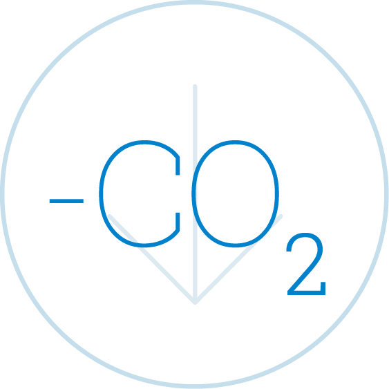 Image of CO2 in circle