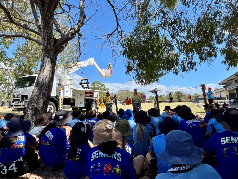 Safety Heroes presentation at Currajong State School