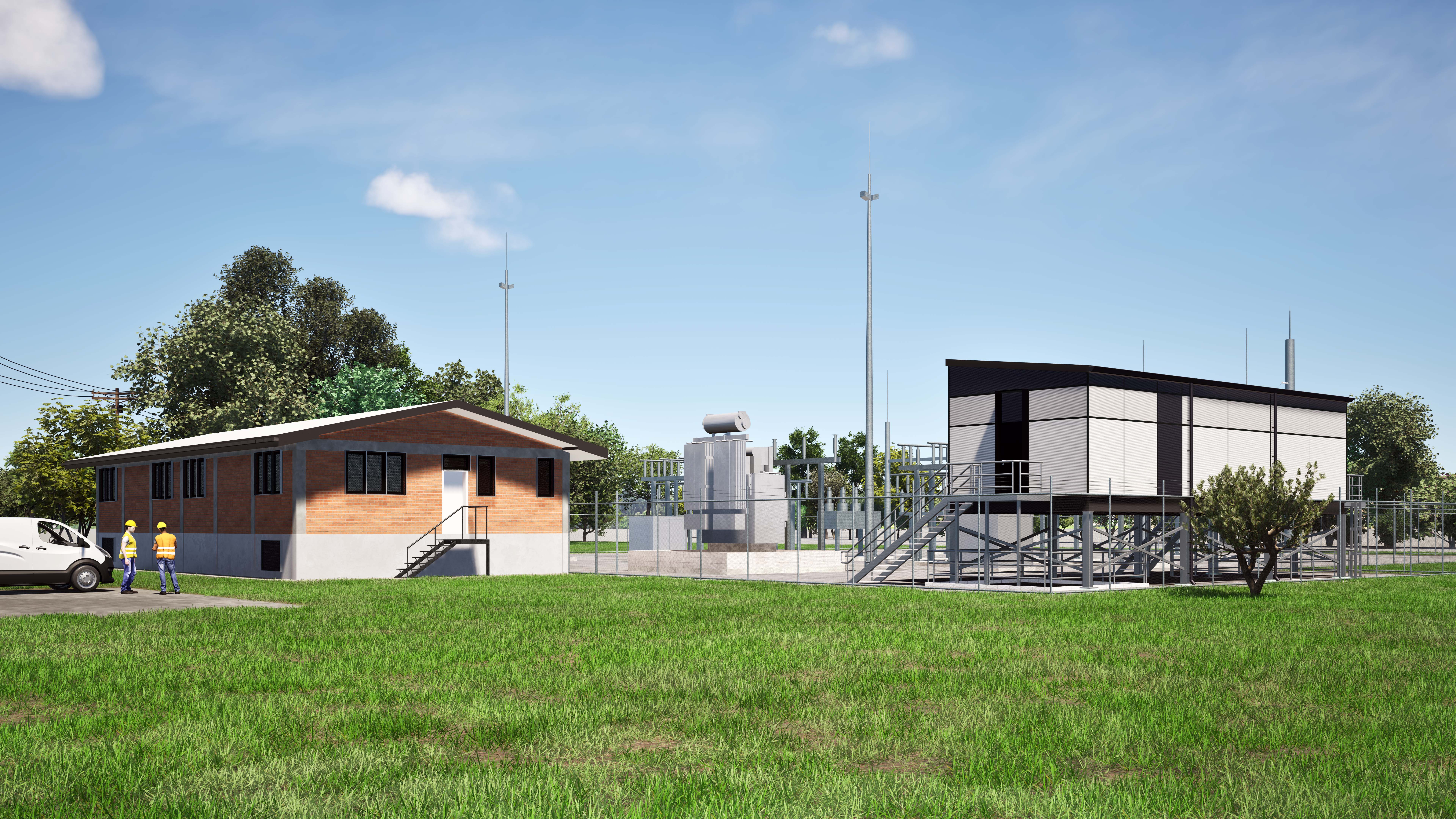 Cranbrook substation artist impression side view