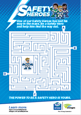 Safety Heroes maze