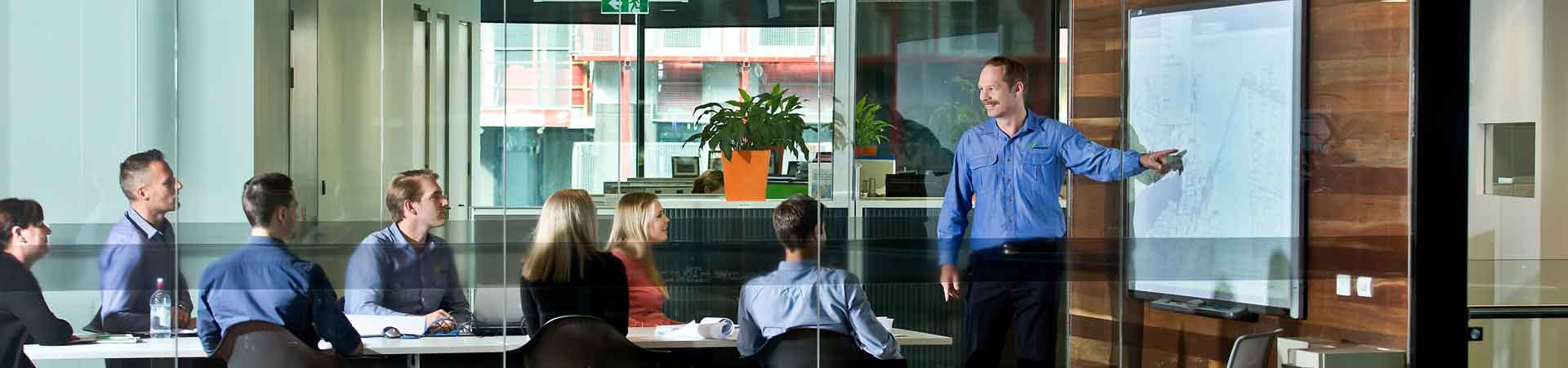 People in meeting room