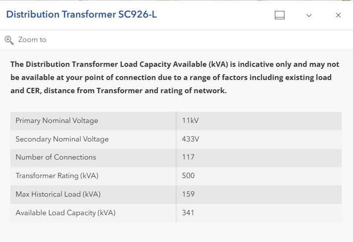  Distribution transformer information