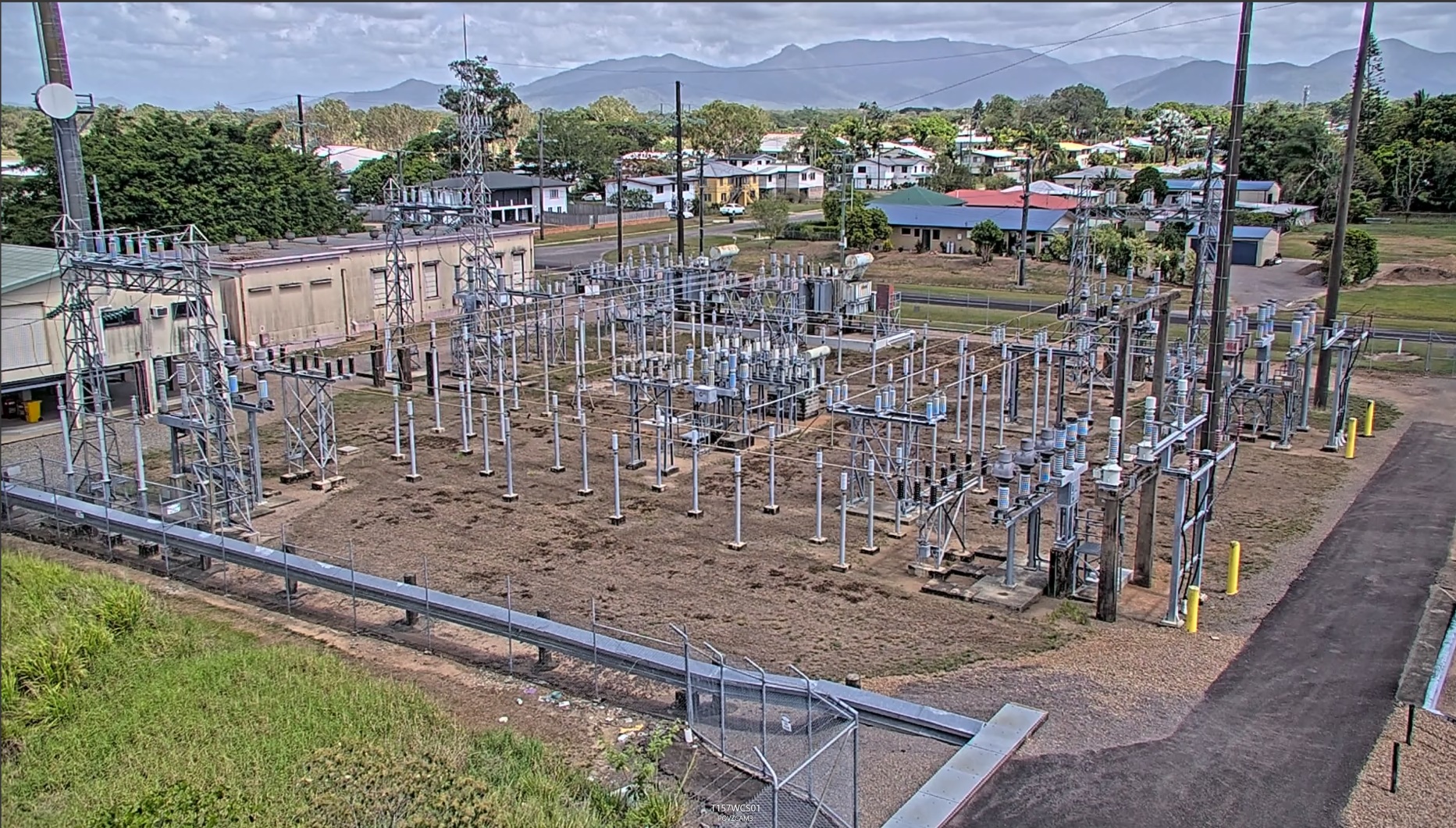 Aerial view of Ingham substation