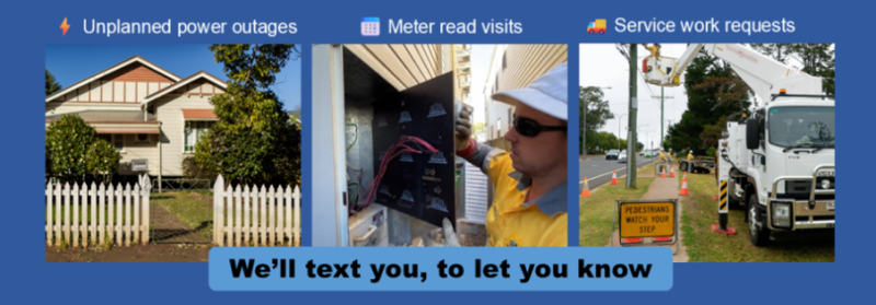 The types of work SMS notifications will be provided for