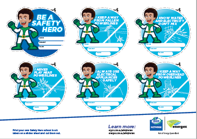 Safety Heroes book stickers