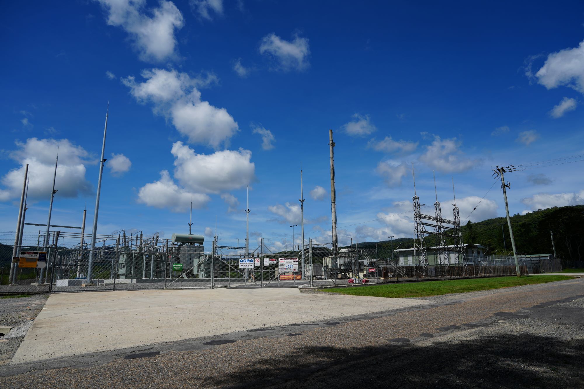 Aerial view of Mossman substation 