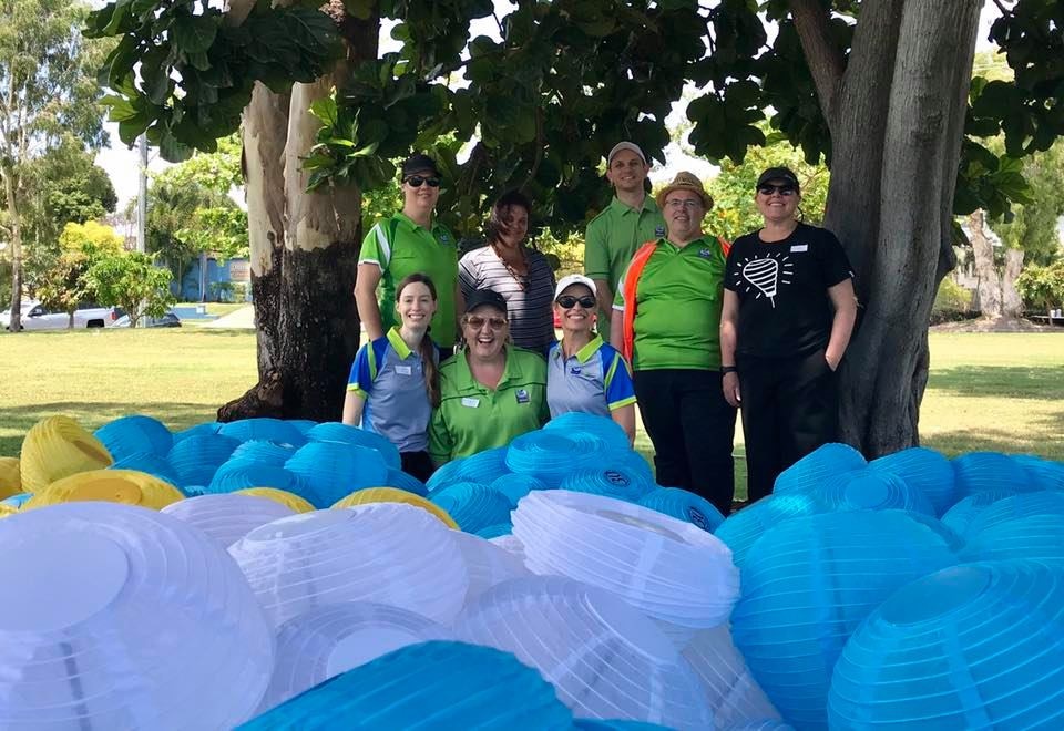 Image of employees volunteering to support Youngcare in Brisbane