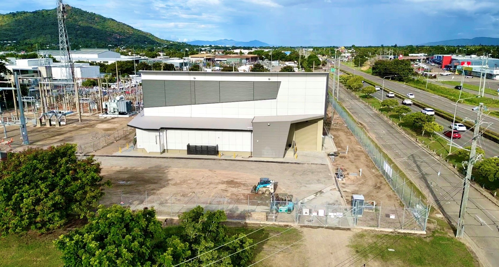 Garbutt substation upgrade aerial view